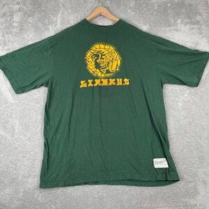 Marithe Francois Girbaud Shirt Mens 2XL Green Dragon Graphic Vintage Y2K Tee